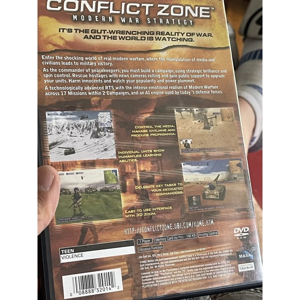 Conflict Zone Modern War Strategy Black Label PlayStation 2 PS2